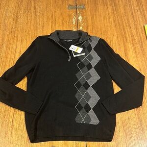 TRICOTS ST RAPHAEL Men’s Black Quarter Zip